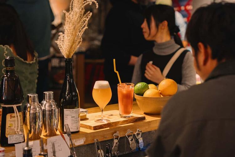 お酒のセレクトにもこだわりあり。