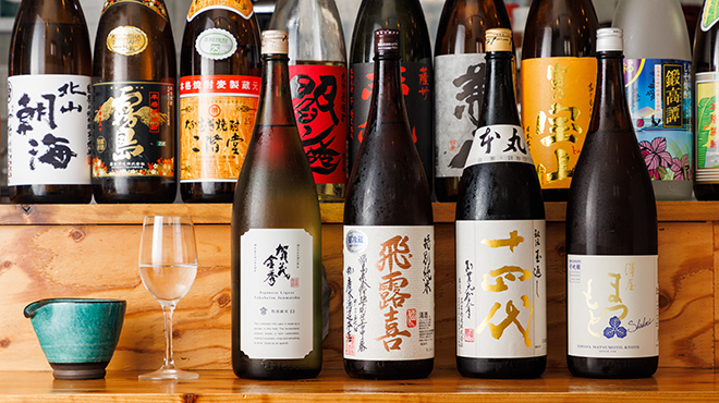 お酒の品ぞろえに自信あり！