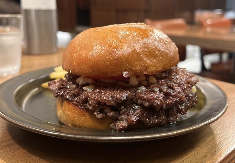 粗挽きスマッシュバーガー