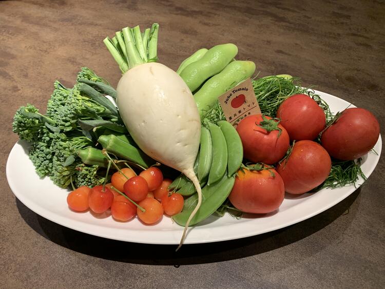 秋田の食材をふんだんに使用