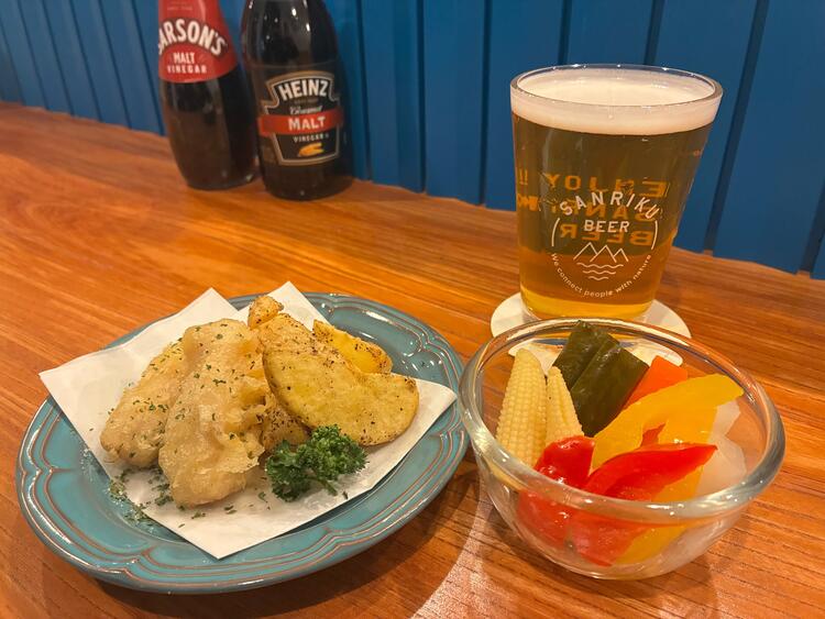 三陸地域の地元の食材を活かしたメニュー