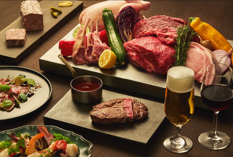 熟成肉の本格ステーキの提供