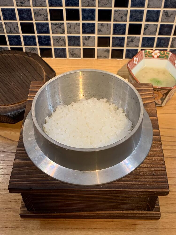 ふっくらと炊いた羽釜ご飯も自慢♪