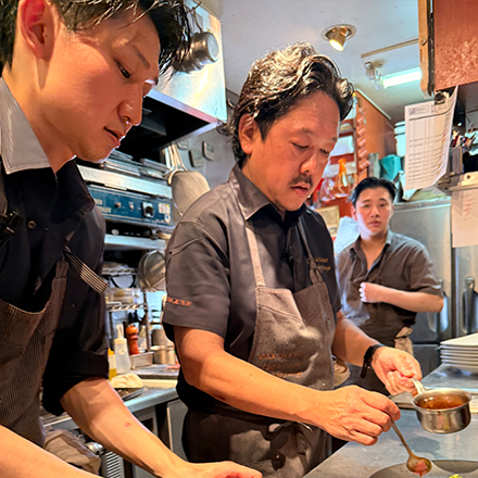 古屋シェフのそばでしっかり学べます◎