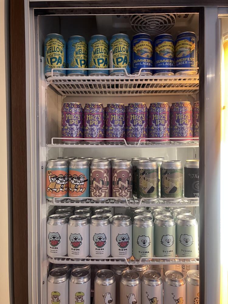 ワインだけでなくクラフトビールもたくさん