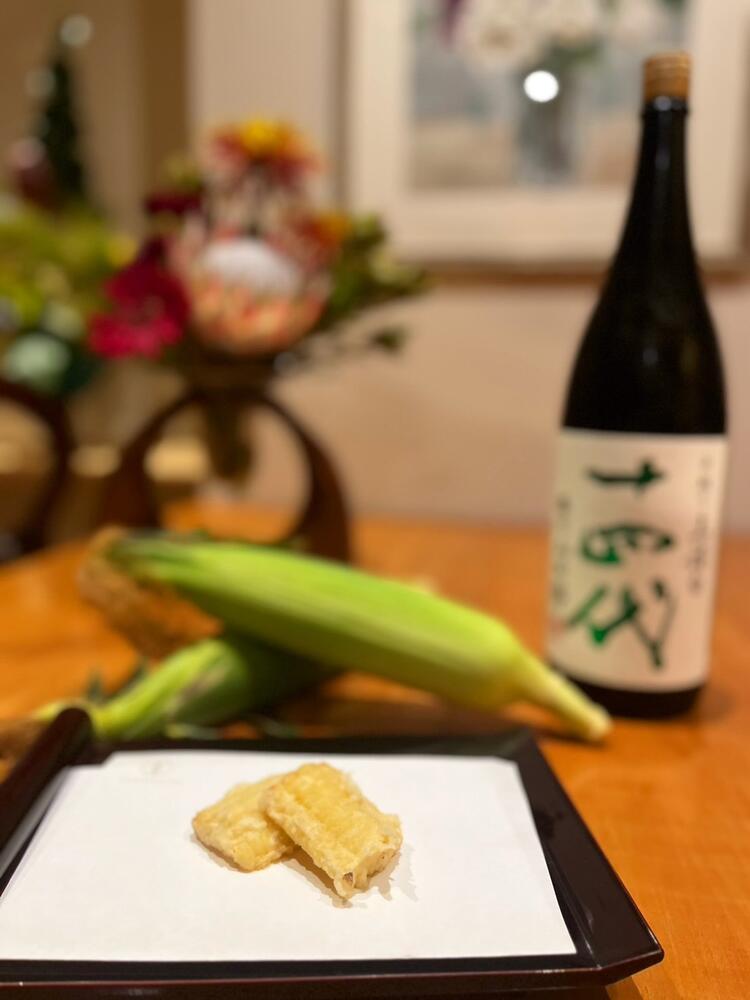 季節の旬の食材を天ぷらに