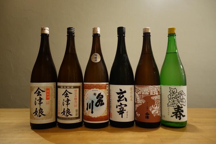 日本酒の種類の多さが自慢です