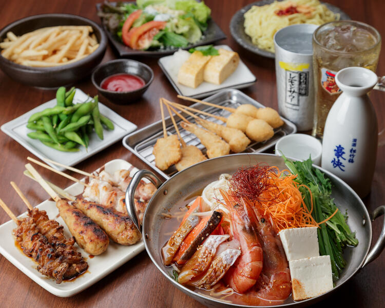 焼鳥を中心に、幅広いメニューをご提供◎