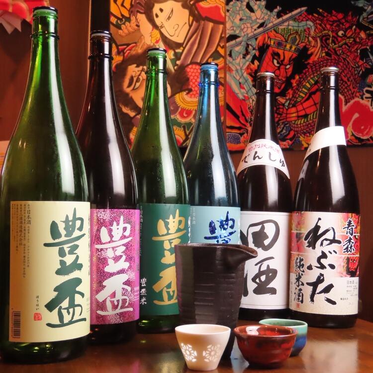 青森県産の日本酒も自慢♪