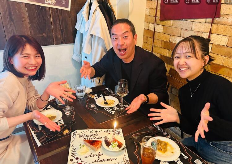 社長と誕生会🎂