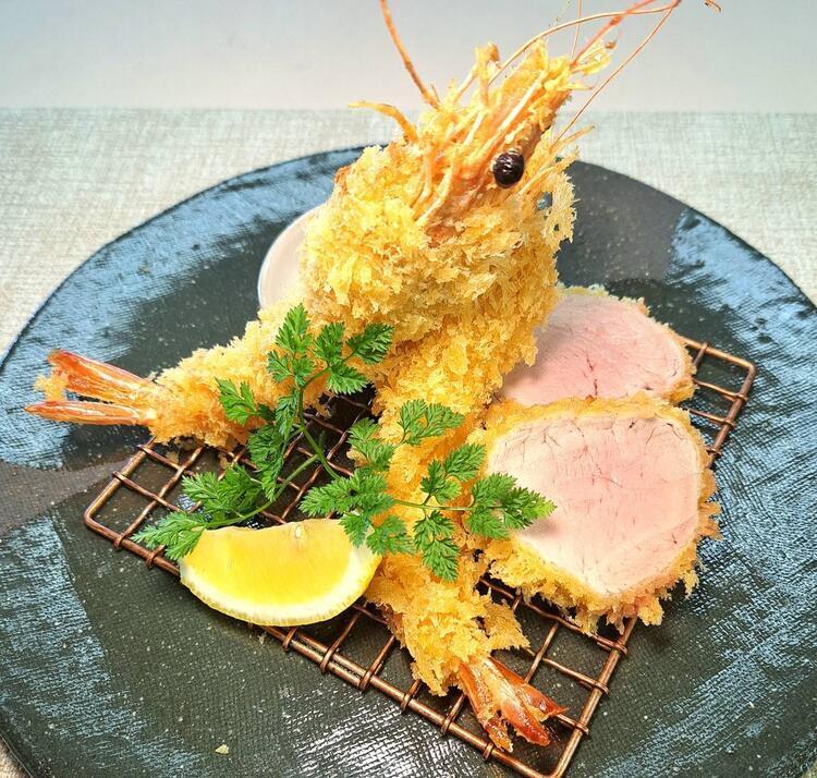盛り付けの一例です。