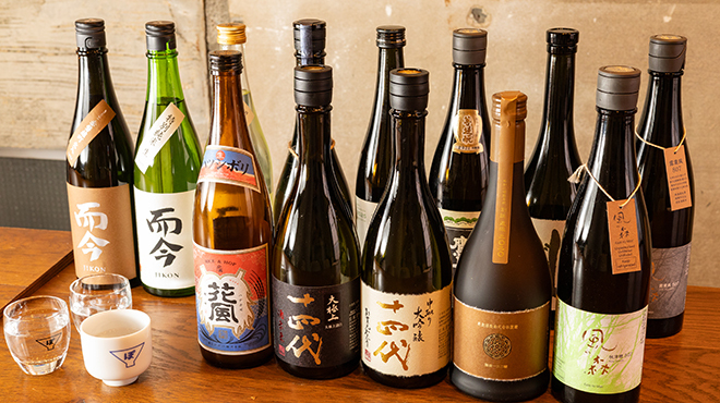 厳選日本酒を１本単位で仕入れています