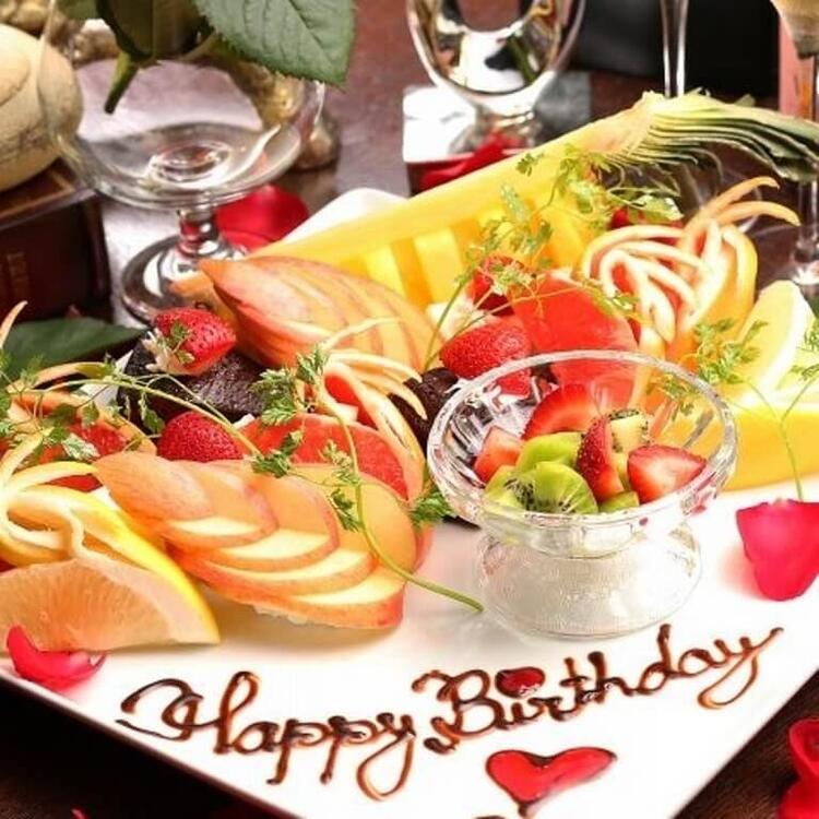 記念日には特別なプレートにも対応♪