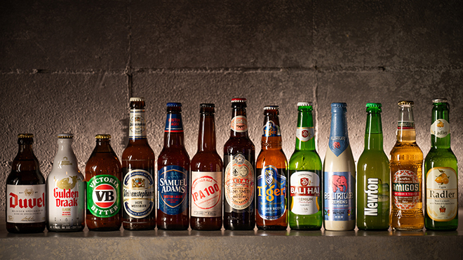 世界のビールを豊富にラインナップ！