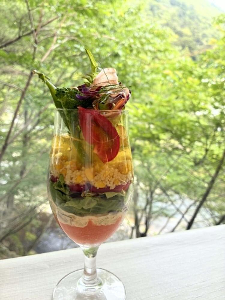 地元野菜のパフェはお客様から大好評です！