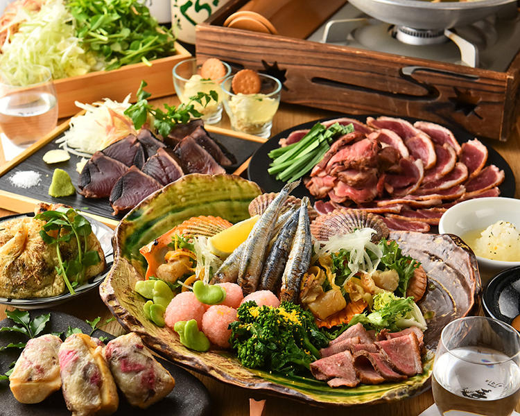 高知食材を贅沢に使った美味しい料理の数々