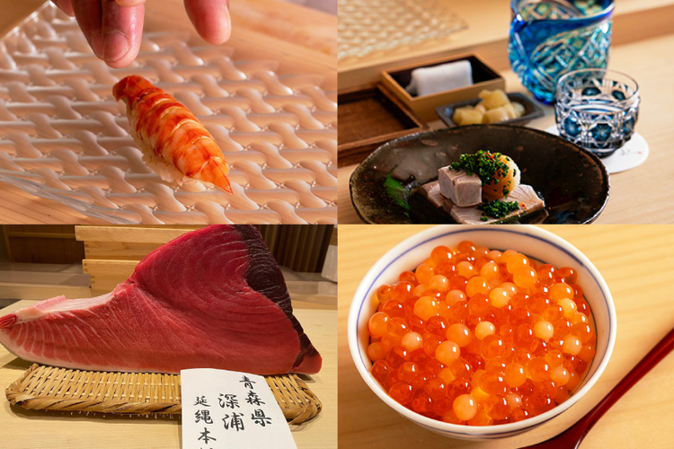 ネタは九州で獲れた鮮魚を 中心に使用