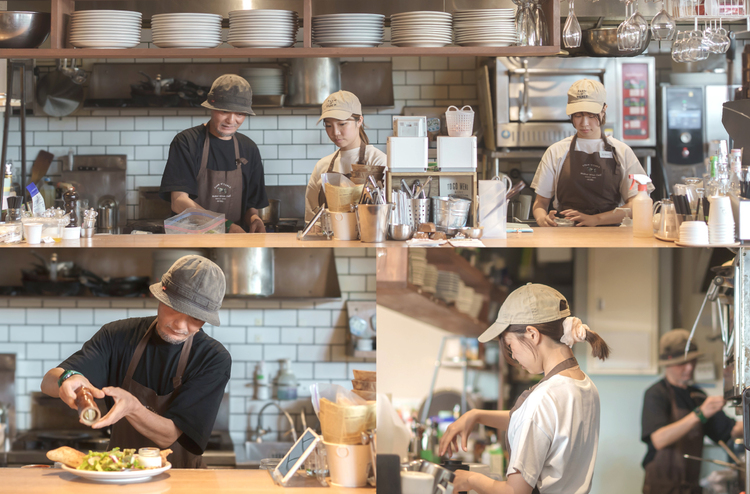 セルフ方式のオシャレなオープンキッチン