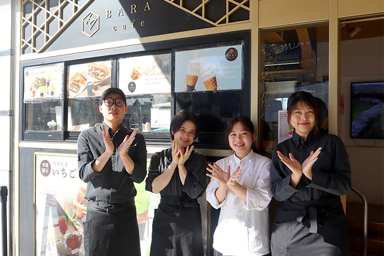 内装にも茨城の素材を使っています！