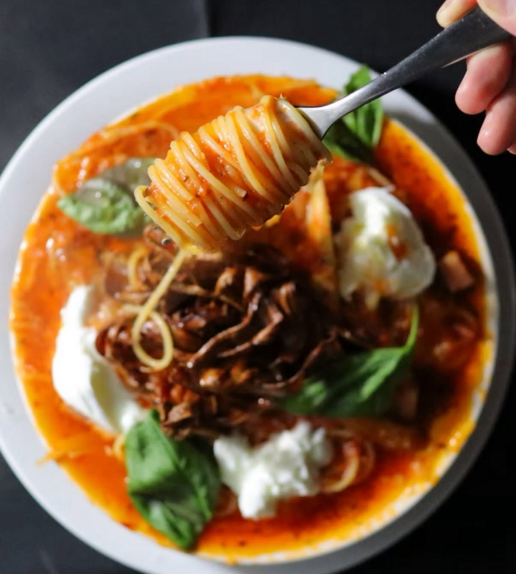 SNSで話題！溢れるスープパスタ