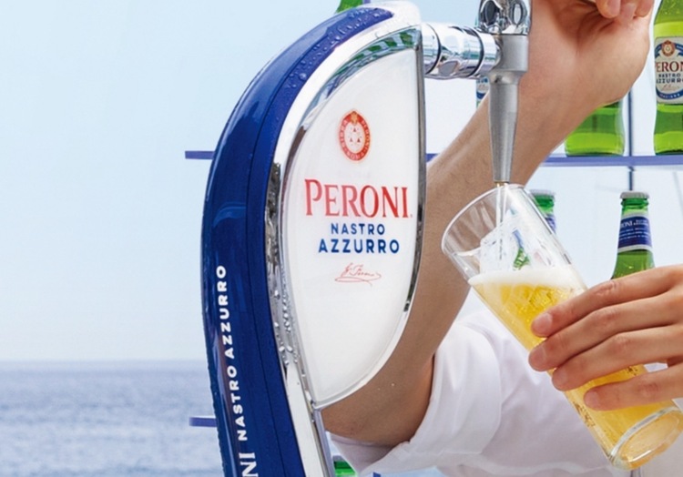 珍しいイタリアの生ビールも提供中！