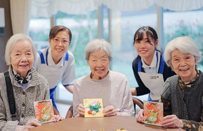 優しいご利用者様に囲まれて働けます＊