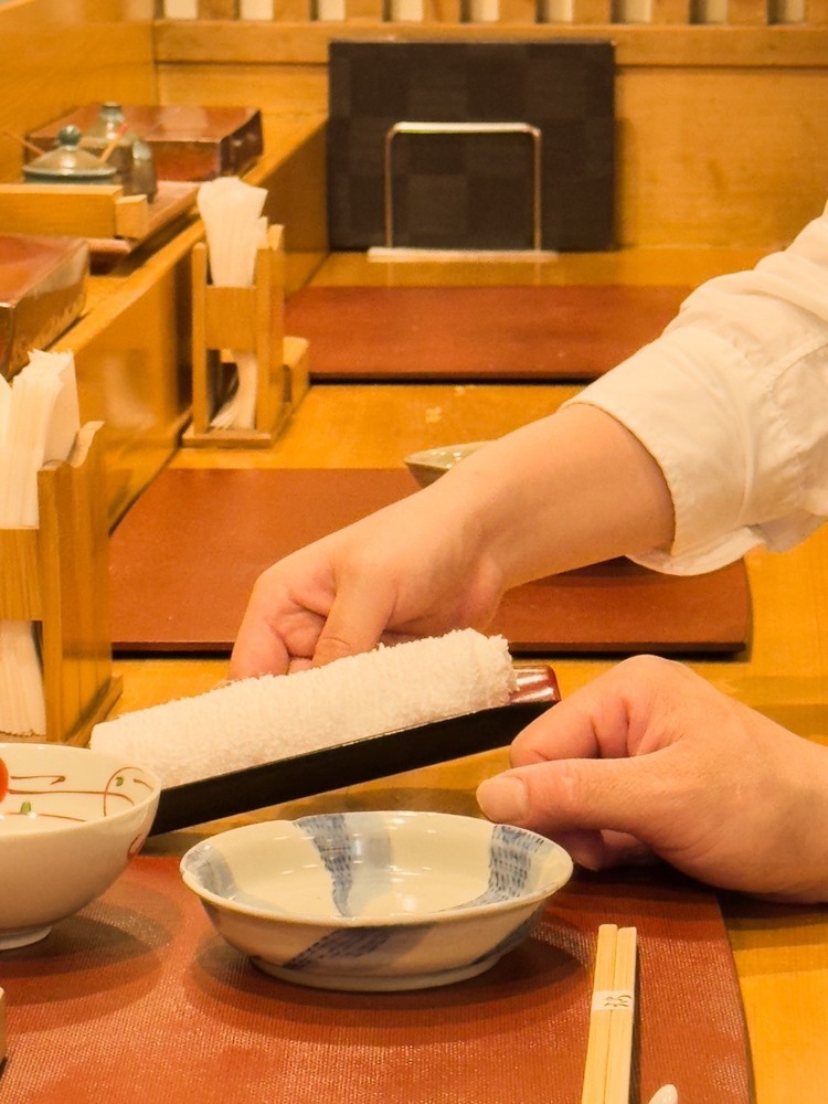 天ぷらだけでなく手打ちうどんも自慢◎