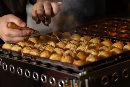 たこ焼きを美味しく作るスキルが身につく