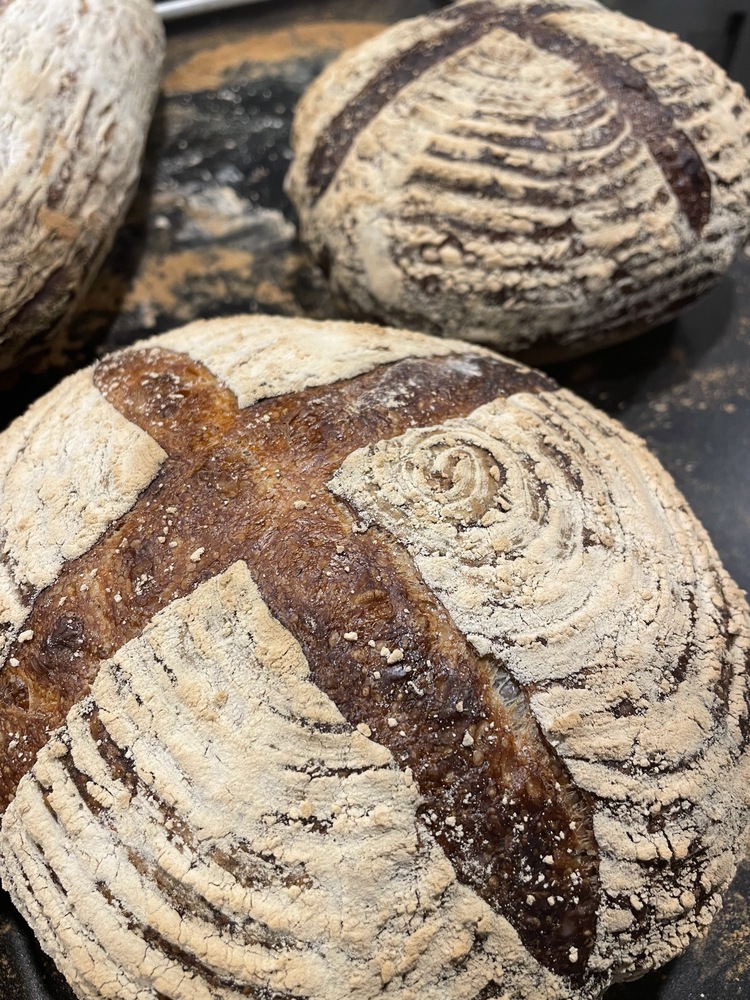 高加水のカンパーニュはモチモチ食感が魅力