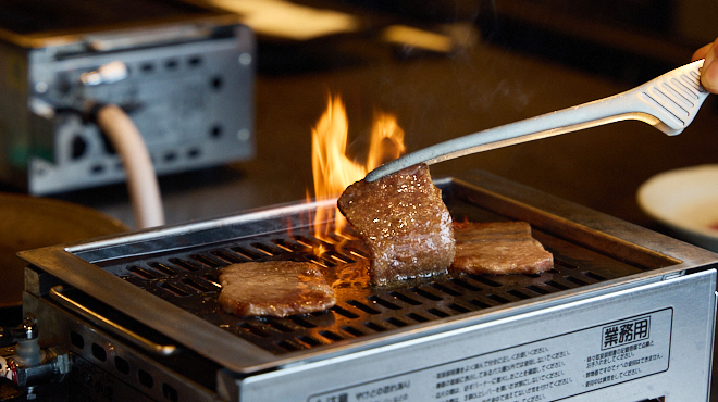 地上10階の落ち着いた焼肉屋さん