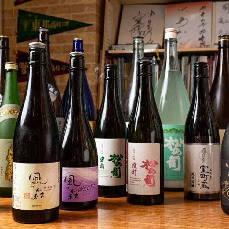魚に合う日本酒も豊富