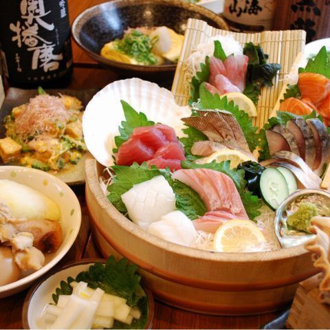 贅を尽くした、海の幸。