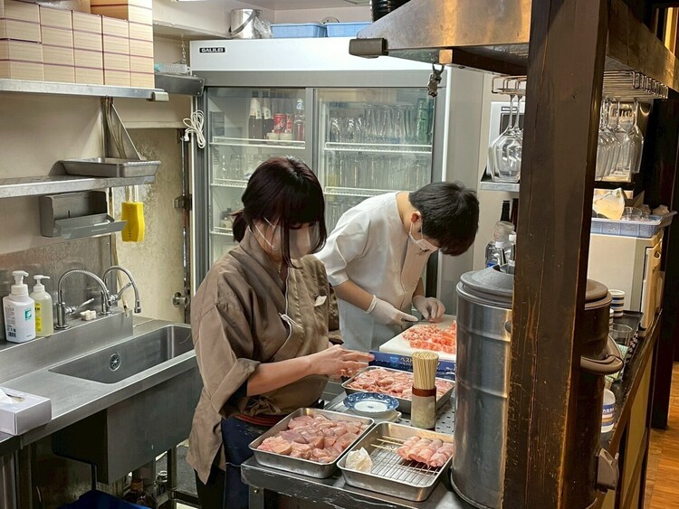 おいしいの一言がやりがいに