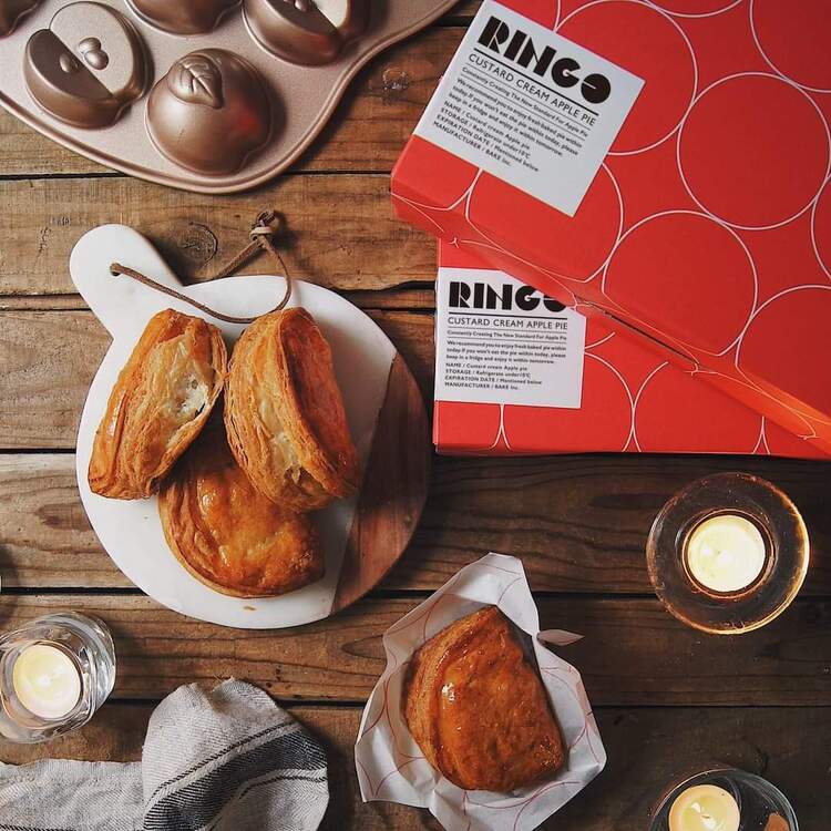 こだわりのカスタードアップルパイをご提供