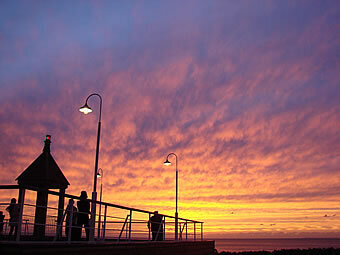夕日が沈む風景は圧巻！