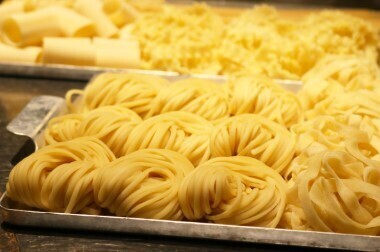 職人のこだわりが詰まった、モチモチ麺。	