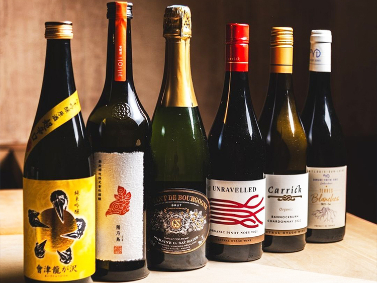 お酒にも拘りあり◎ワイン/日本酒充実
