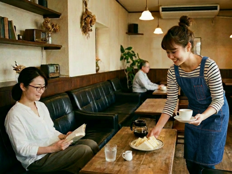 落ち着いた空間でコミュニケーション力UP
