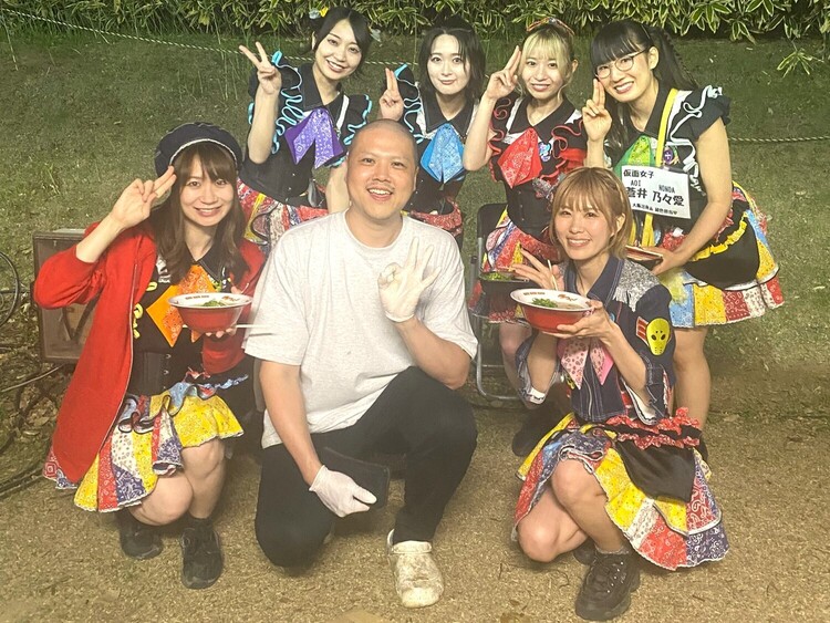 フェス時に仮面女子のメンバーと一緒に♪