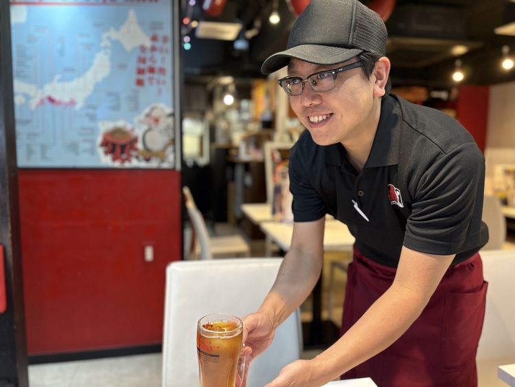 笑顔でお客様対応！