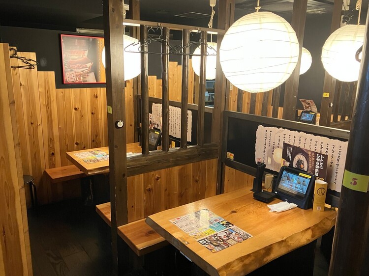 ２名のボックス席も人気のポイント◎